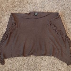 Brown poncho